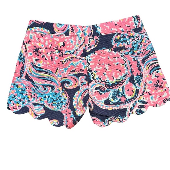 Lilly Pulitzer The Buttercup Short Bright Navy Pop Up For The Halibut Womens 00 - Picture 7 of 10